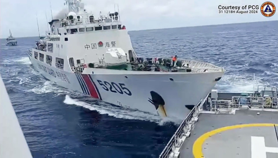 Philippines says China rammed coast guard ship in South China Sea shoal