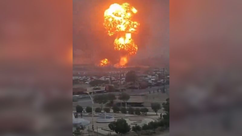 Watch massive explosions as Israel strikes port in Houthi-controlled Yemen