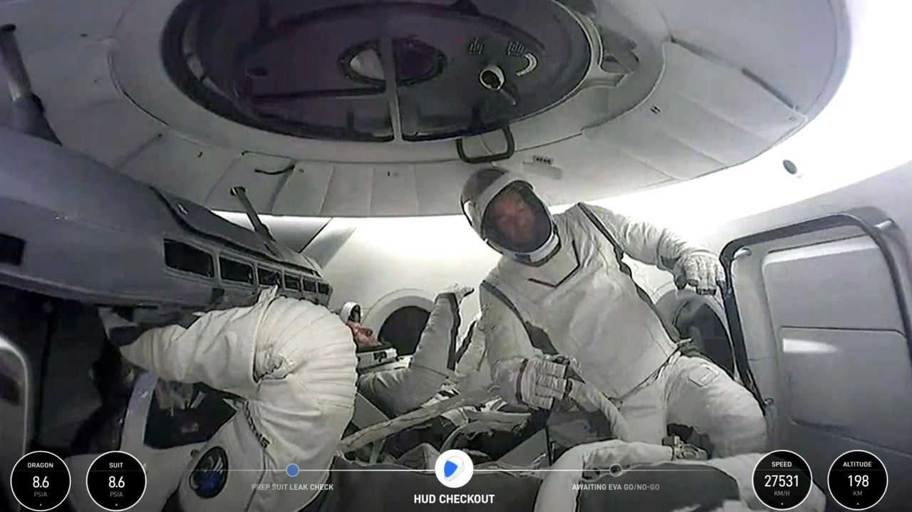 Spacewalk spectacle is a disquieting sight