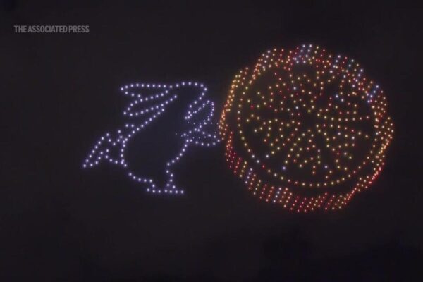 Hong Kong marks traditional Mid-Autumn Festival with spectacular drone show