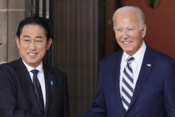 Kishida, Biden hail stronger Japan-U.S. ties in farewell meeting