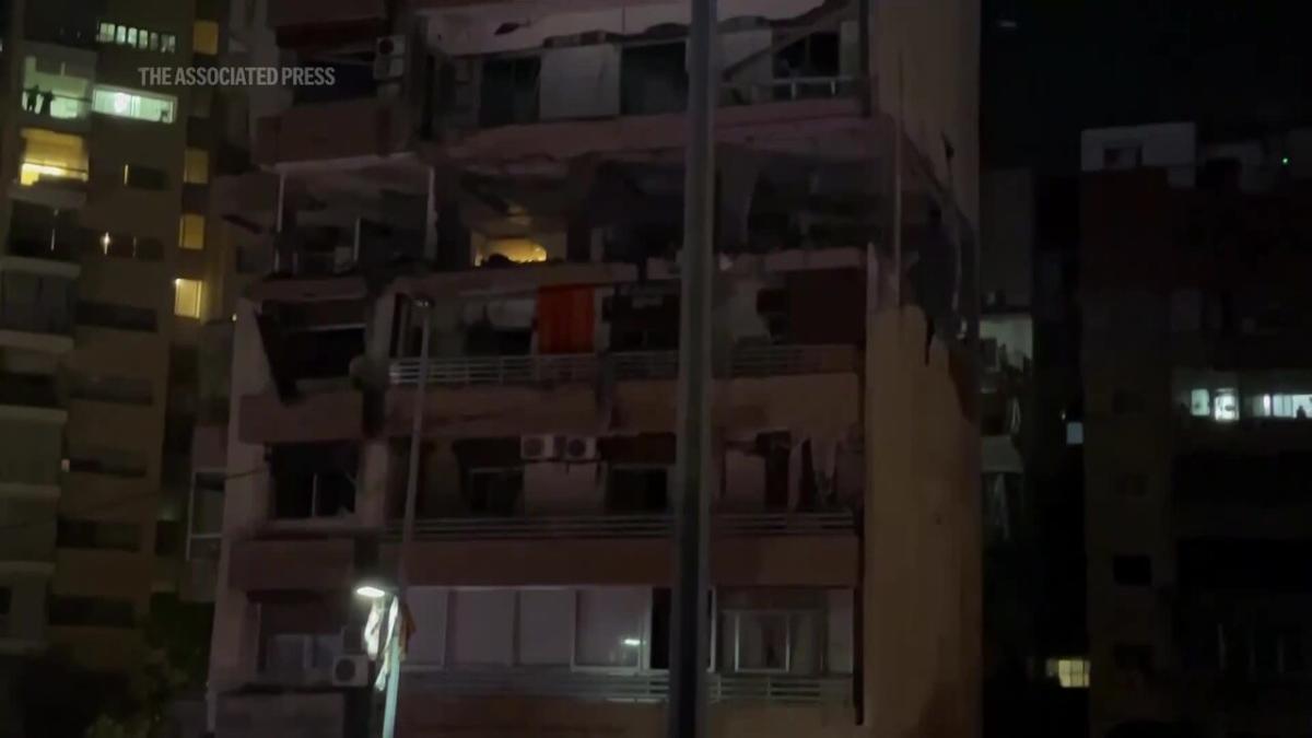 Apparent Israeli airstrike hits central Beirut for first time in year of conflict