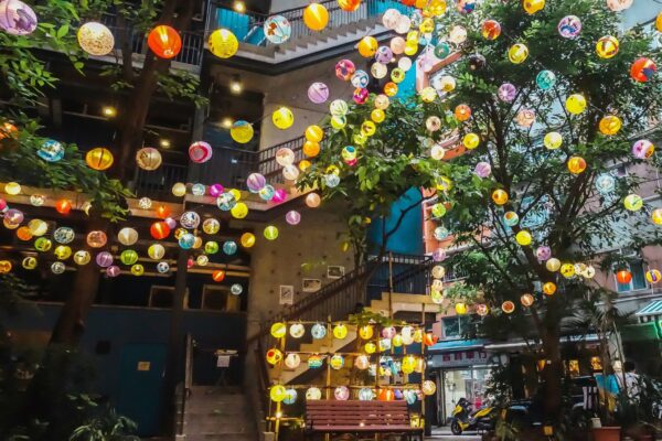 Wan Chai's Blue House lights up with over 600 lanterns for Mid-Autumn Festival