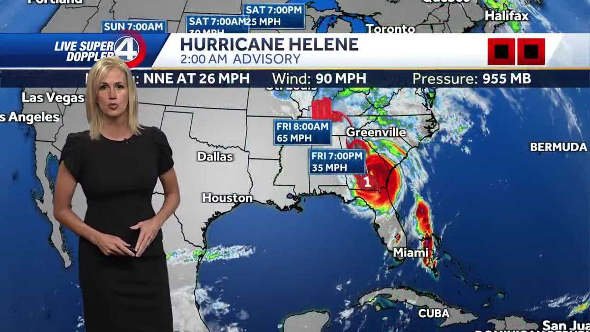 3 a.m. Helene update for South Carolina