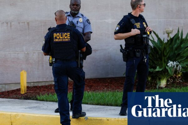 First Thing: Suspect charged as Trump calls Biden and Harris ‘the enemy within’ | US news