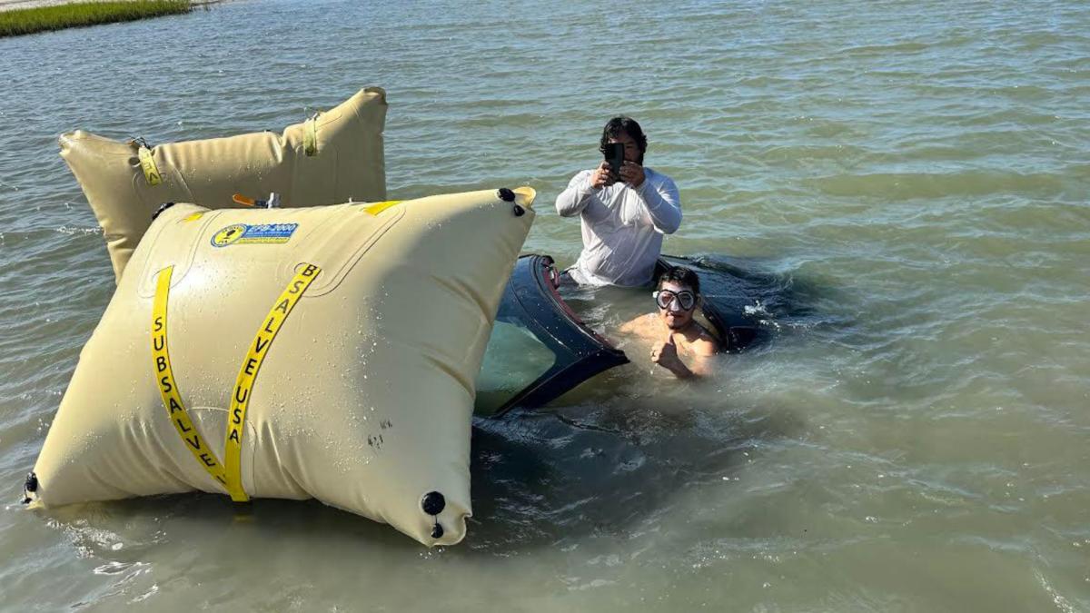C8 Corvette Driven Into The Caribbean Sea