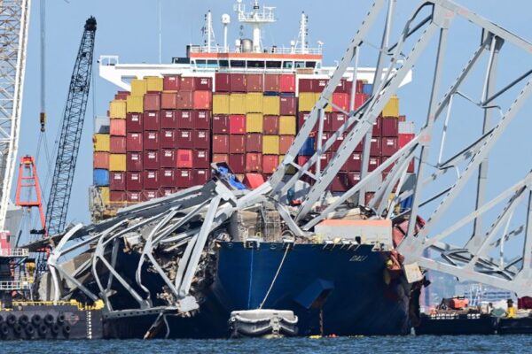 FBI agents board vessel managed by company whose other ship collapsed Baltimore bridge