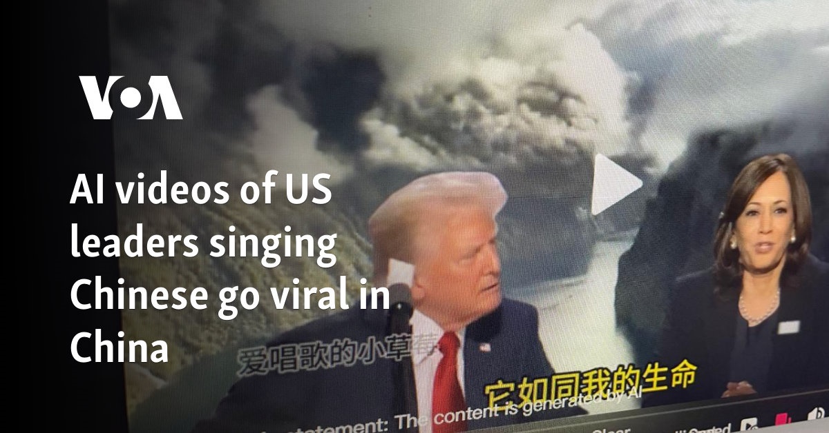 AI videos of US leaders singing Chinese go viral in China