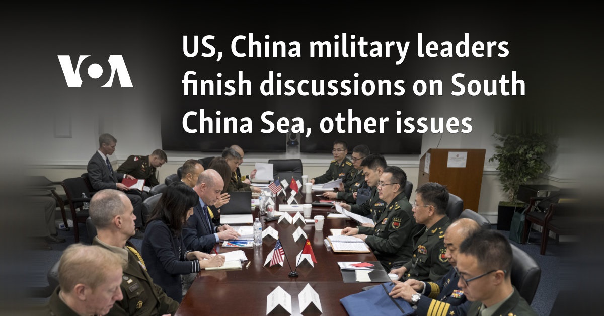 US, China military leaders finish discussions on South China Sea, other issues  