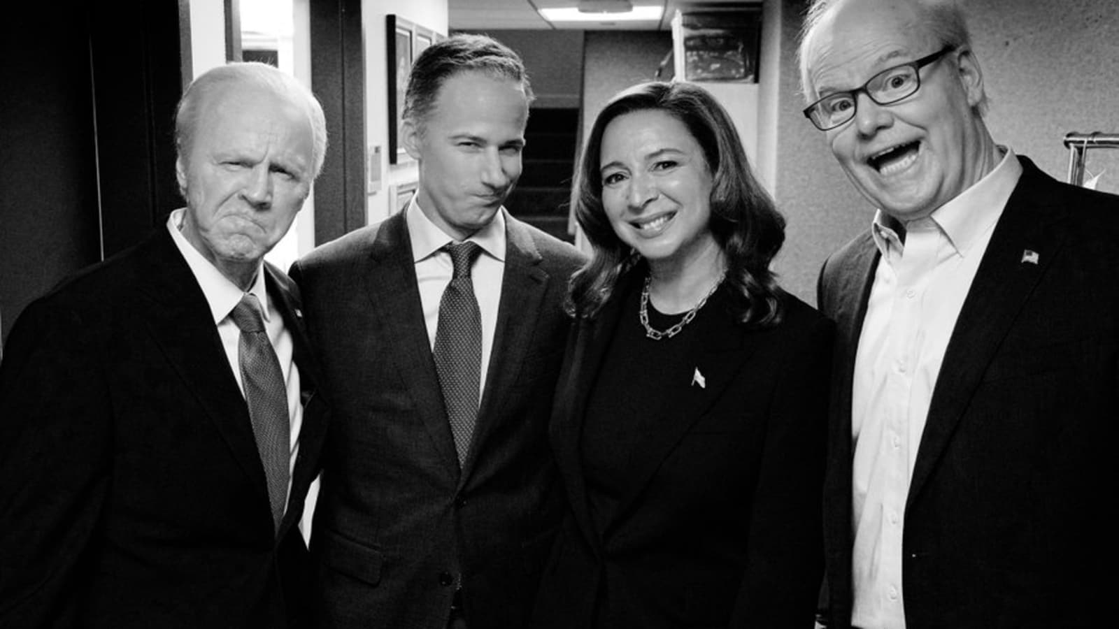 Harris, Biden, and Trump spar on SNL as Maya Rudolph and Dana Carvey team up for political laughs