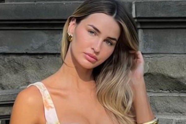 Influencer Madi Edwards in Two-Piece Workout Gear Hits "the Big Apple"
