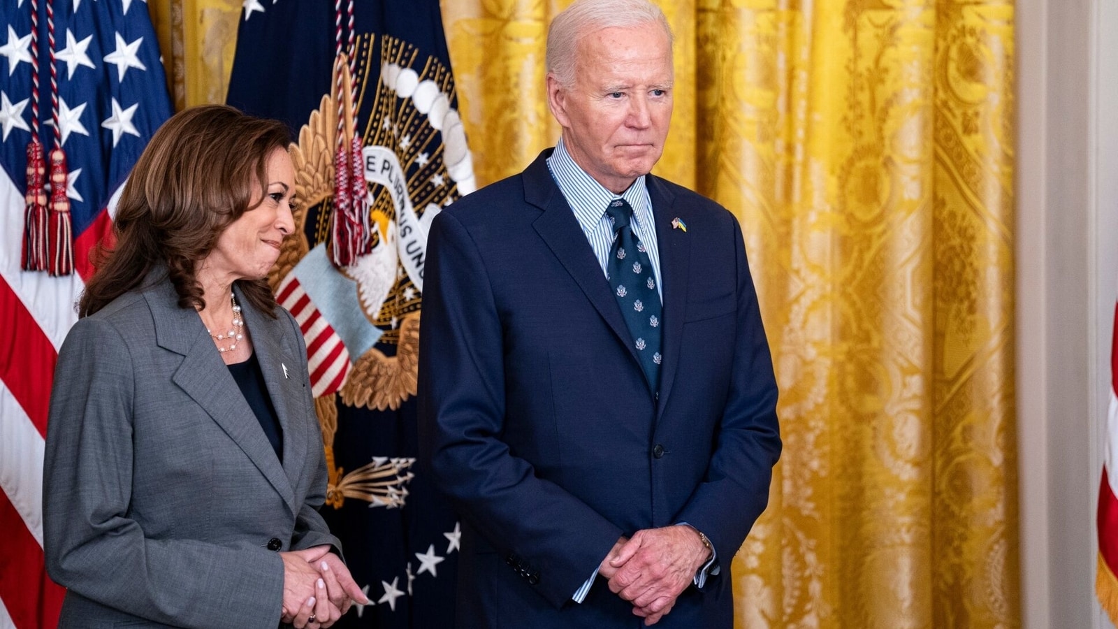 Joe Biden calls Kamala Harris and JD Vance ‘boss and secretary’ during gun violence and control event