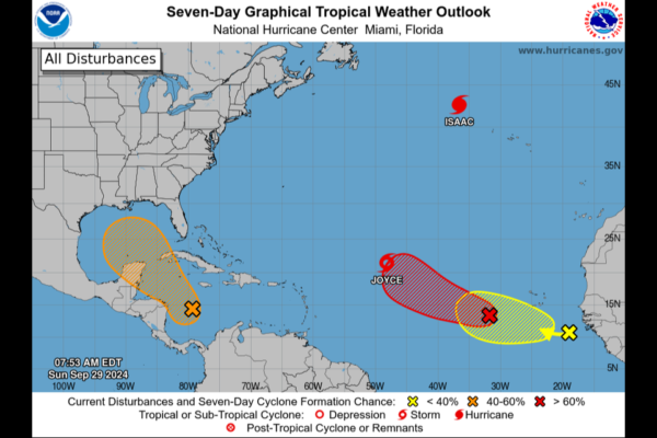 The U.S. Gulf Coast and Caribbean should keep eyes on another potential system, NHC says