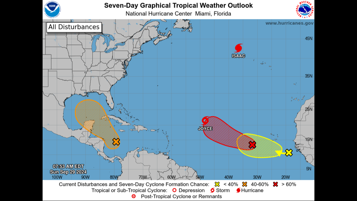 The U.S. Gulf Coast and Caribbean should keep eyes on another potential system, NHC says