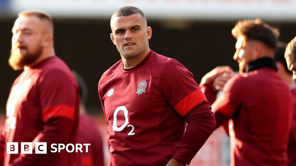 England flanker Ben Earl in training