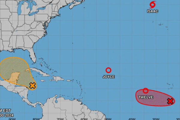 Hurricane center says Gulf Coast should keep track of brewing system