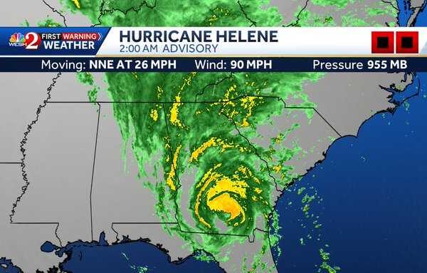 Where is Hurricane Helene? Destructive storm works north, weakens