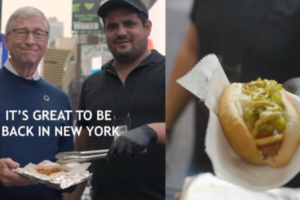 Watch: Bill Gates Enjoys A Hot Dog On The Streets Of New York