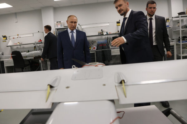 Putin Visits Drone Factory in Saint Petersburg