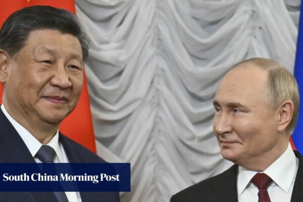 Xi and Putin vow stronger China-Russia cooperation for ‘fair world order’ at Brics summit