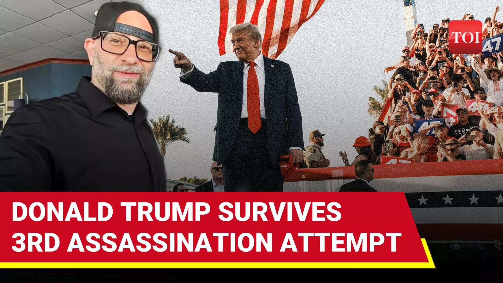 Trump Kill Bid 3: Ex-U.S. Pres Ducks Assassination; 'Killer' Loaded With Firearms Nabbed