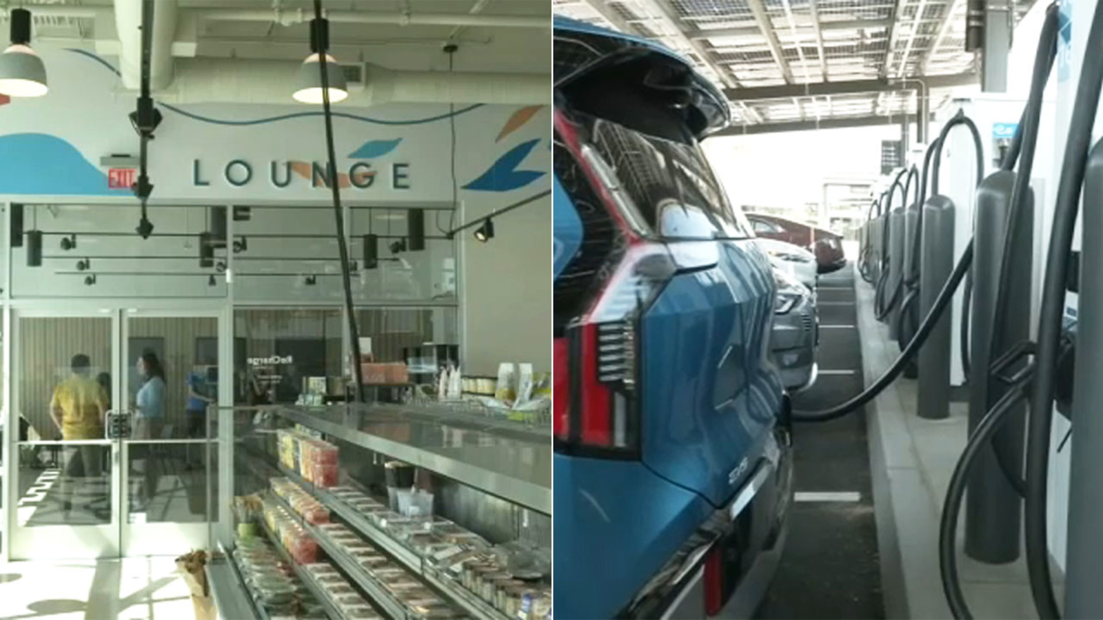 New Rove Charging Center in Santa Ana offers 40 EV charging spots, mini Gelson's Market, lounge and restrooms