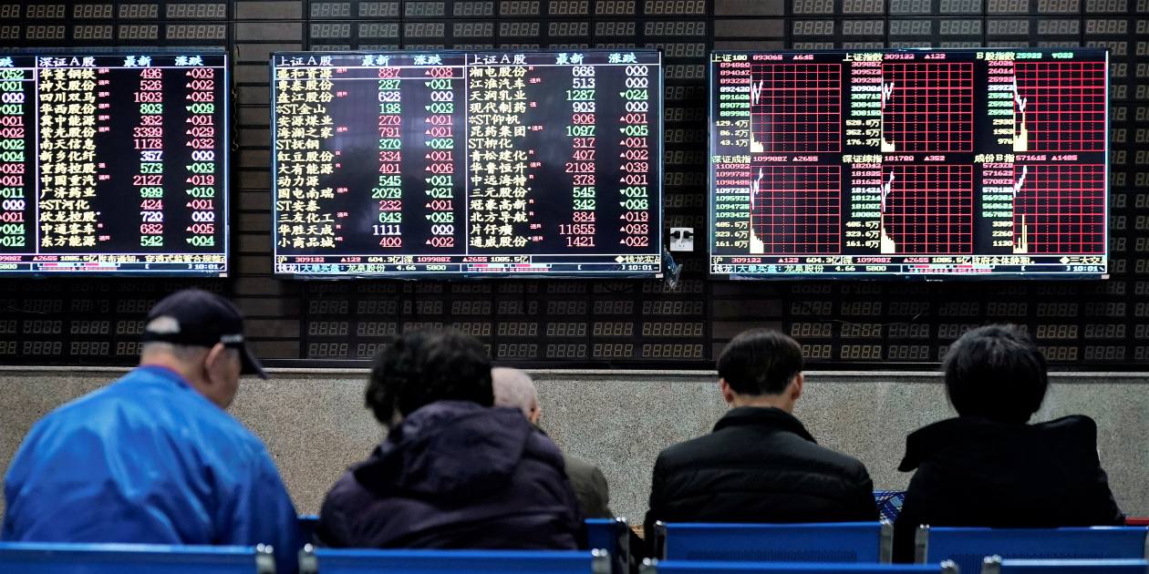 China mainland shares rise after holiday but Hong Kong index falls 10%