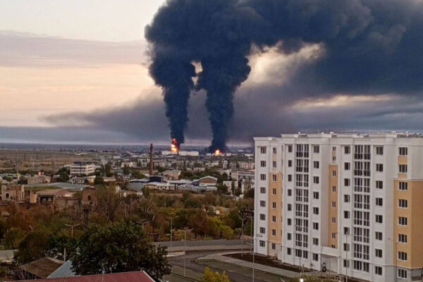 Ukrainian Forces Hit Largest Petroleum Transhipment Hub in Crimea