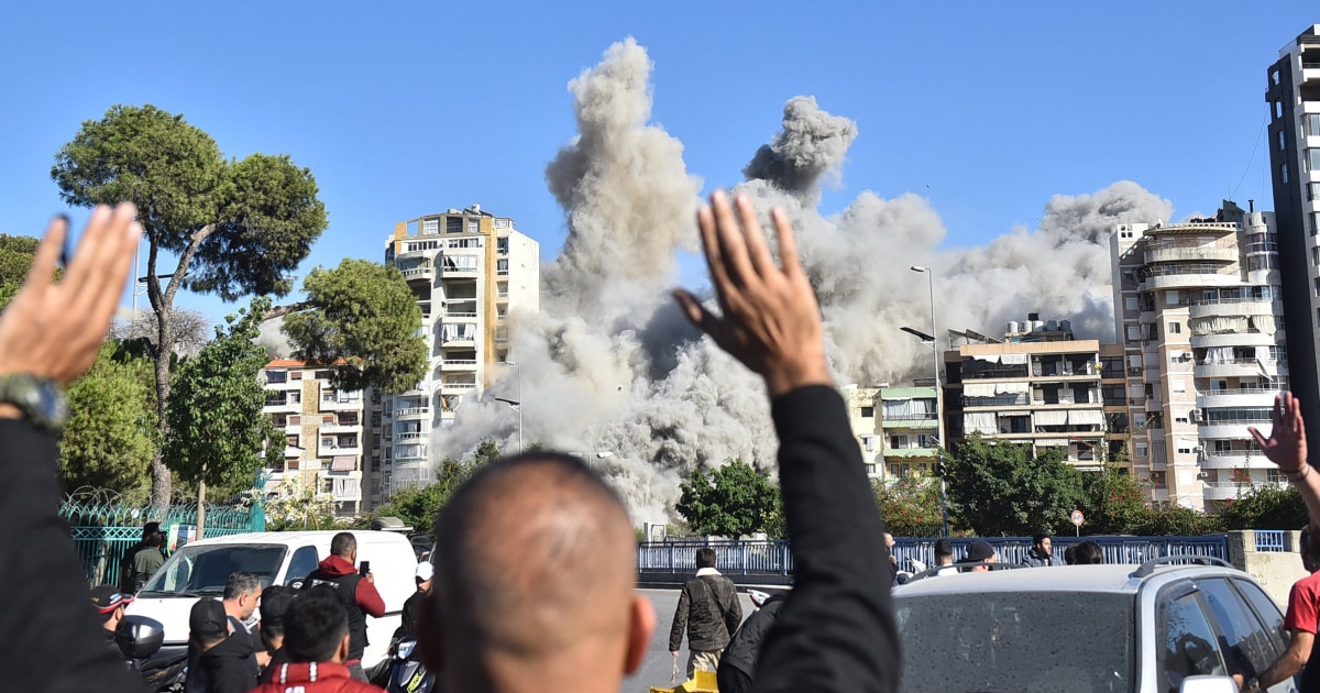 Video shows Beirut residential building leveled by Israeli airstrike