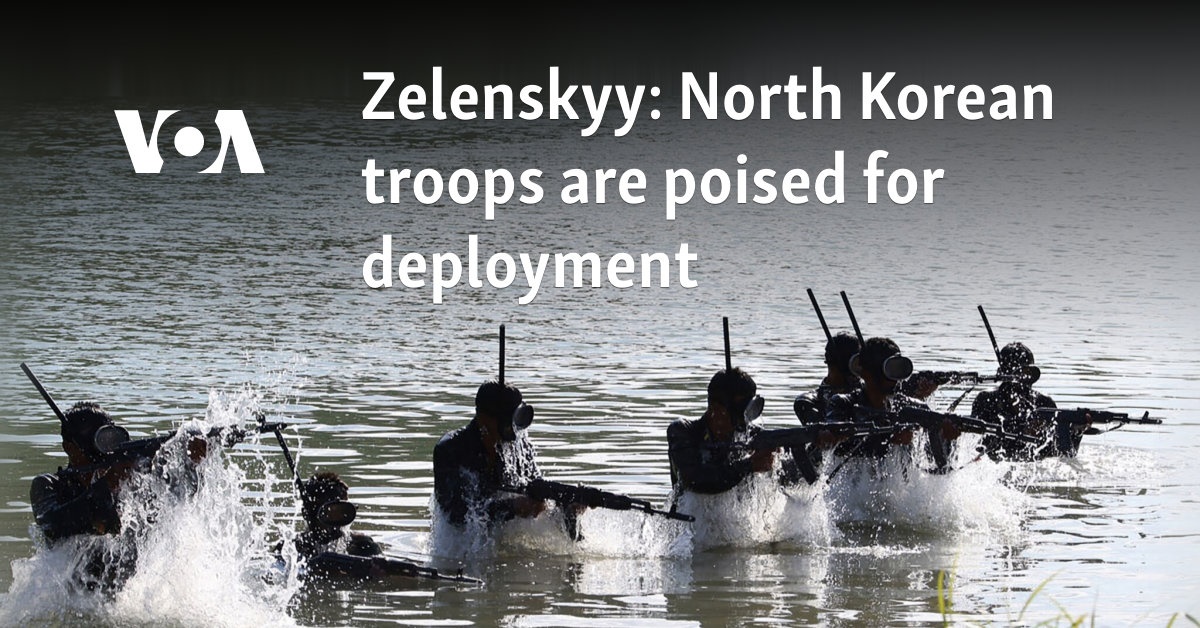North Korean troops are poised for deployment