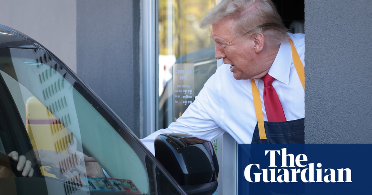 US presidential election updates: Trump goes to McDonald’s while Harris delivers 60th birthday sermon | US elections 2024