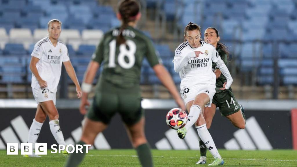 Caroline Weir, player of Real Madrid, in action during the UEFA Women's Champions League match between Real Madrid CF and Celtic FC at Estadio Alfredo Di Stefano on October 17, 2024 in Madrid, Spain.