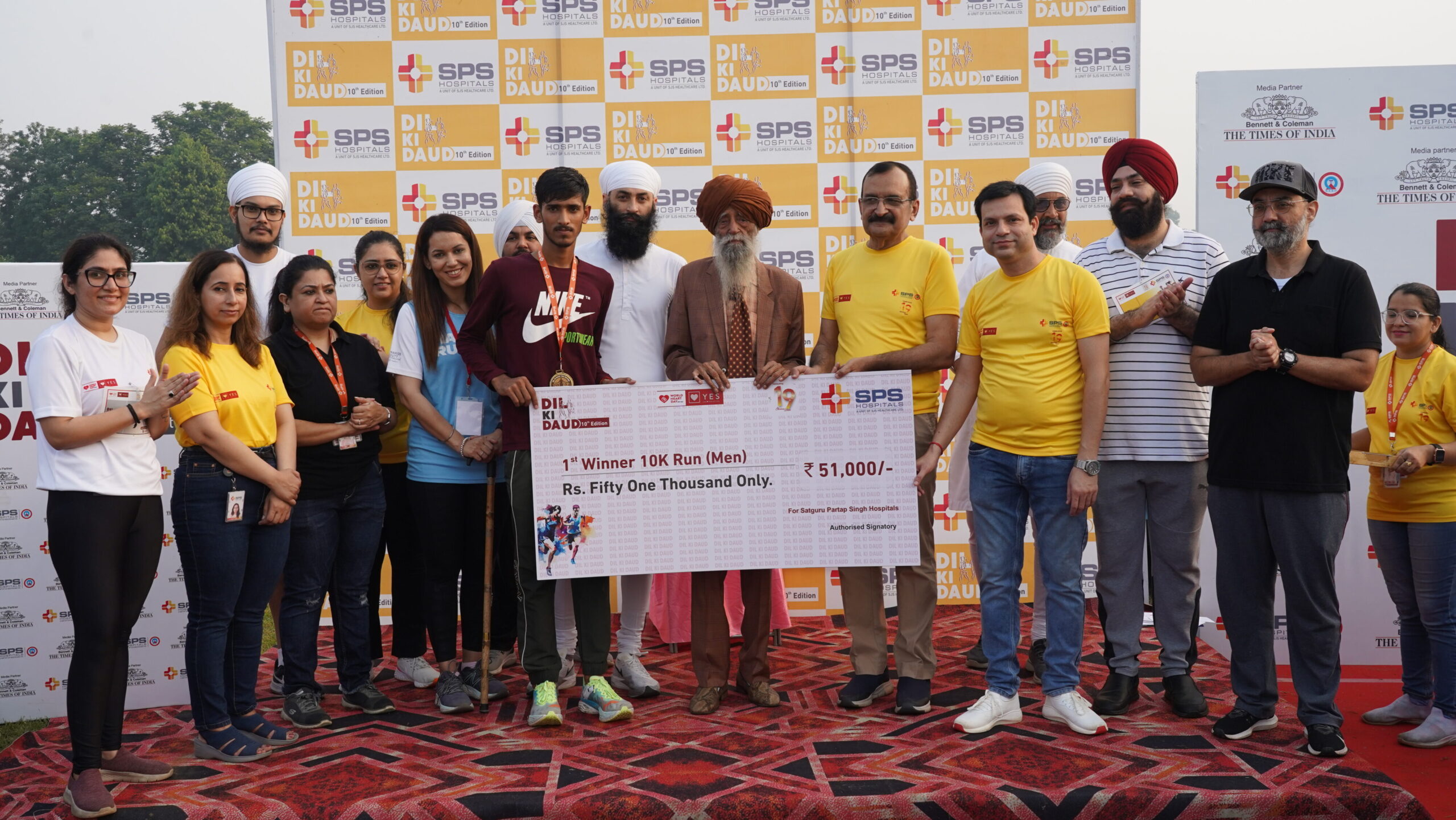 SPS Hospitals hosts ‘Dil ki Daud Marathon’ on World Heart Day in Ludhiana
