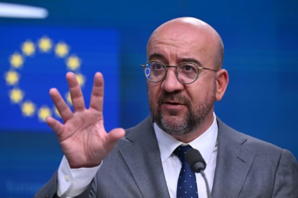 European Union chief Charles Michel said reaching a deal with China could be struck in the coming days or weeks but the going would be tough (JOHN THYS)