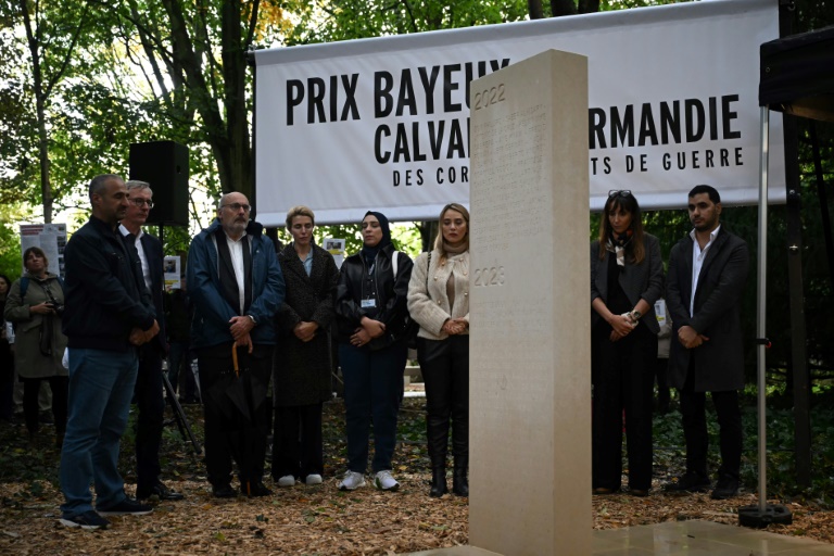 The ceremony to mark the 2024 edition of the Bayeux War Correspondents