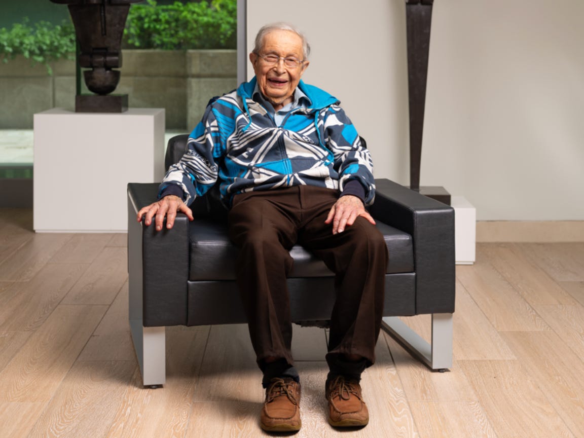 A 101-year-old former doctor who worked until he was 85 shared his 3 longevity secrets — including eating sardines