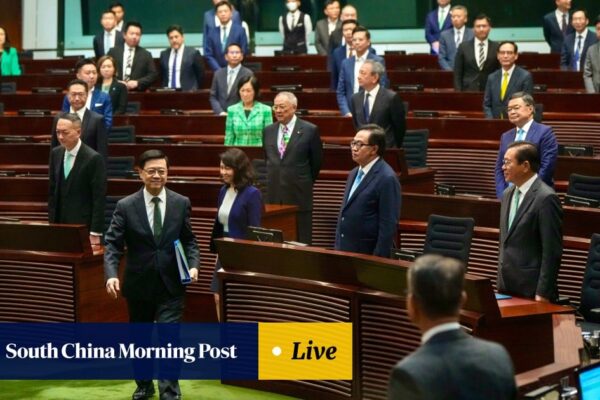 Hong Kong policy address: 4 task forces to be set up, as John Lee unveils reform agenda