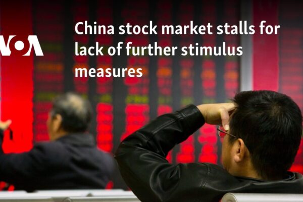 China stock market stalls for lack of further stimulus measures