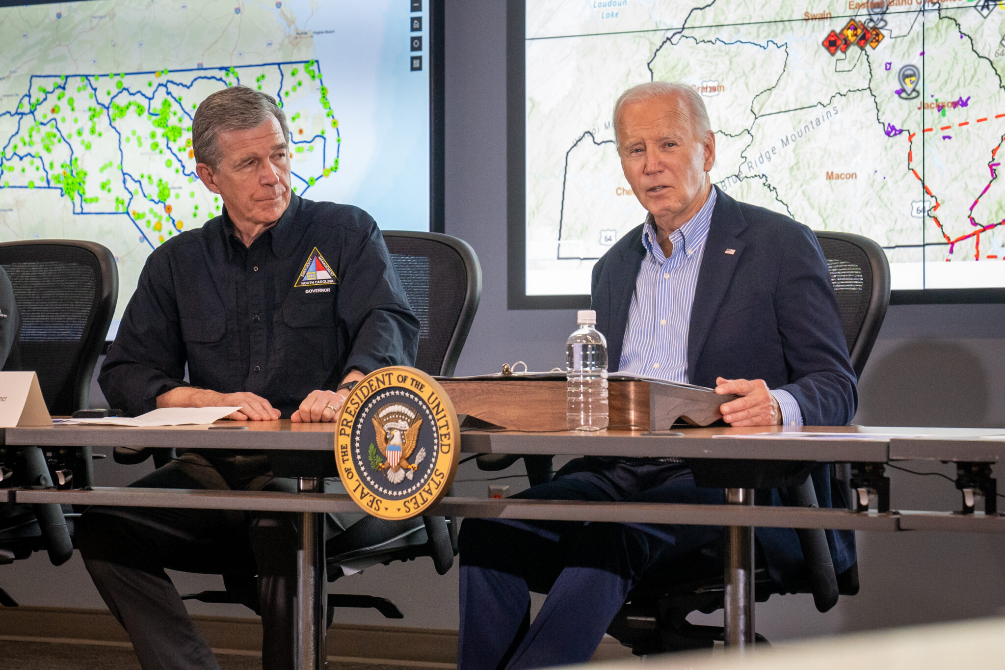 Governor Roy Cooper and President Joe Biden