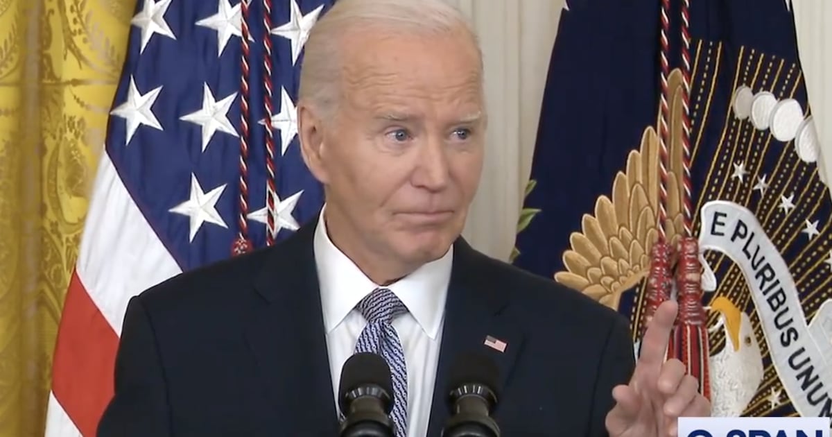 Joe Biden Almost Bursts Into Tears in Emotional Moment at Speech for National Medal of the Arts