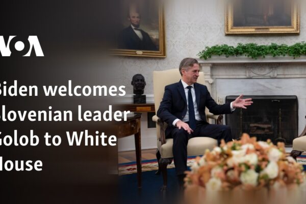 Biden welcomes Slovenian leader Golob to White House