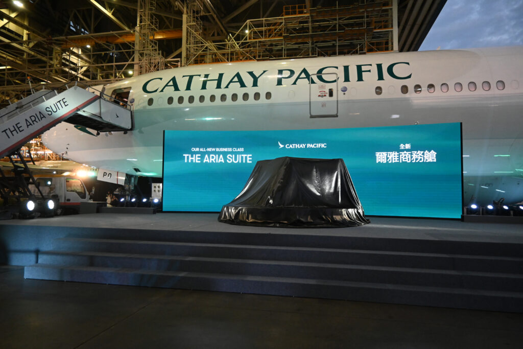 Cathay Pacific Unveils Its New Aria Suite Business Class in Hong Kong