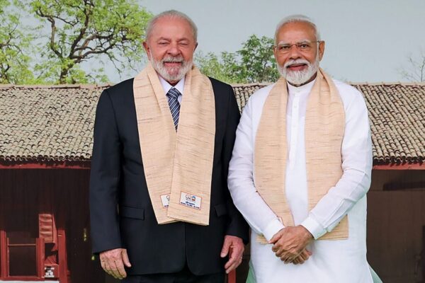 Prime Minister Narendra Modi with Brazil President Lula da Silva. Brazil recently joined India in rejecting China's flagship infrastructure project Belt and Road Initiative.