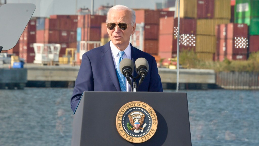 President Joe Biden in Baltimore