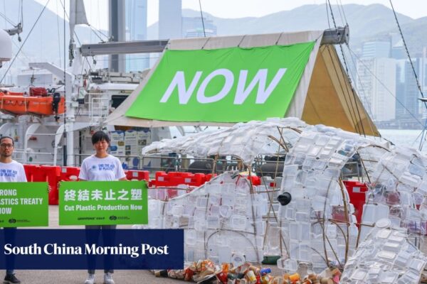 Hong Kong should do more to pressure producers of single-use plastics, Greenpeace says