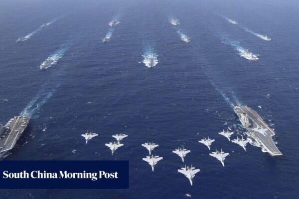 Chinese navy holds first dual aircraft carrier drills in South China Sea