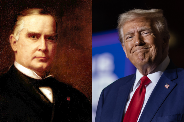 William McKinley and Donald Trump (McKinley photo: History/Universal Images Group via Getty Images; Trump: Scott Olson/Getty Images)