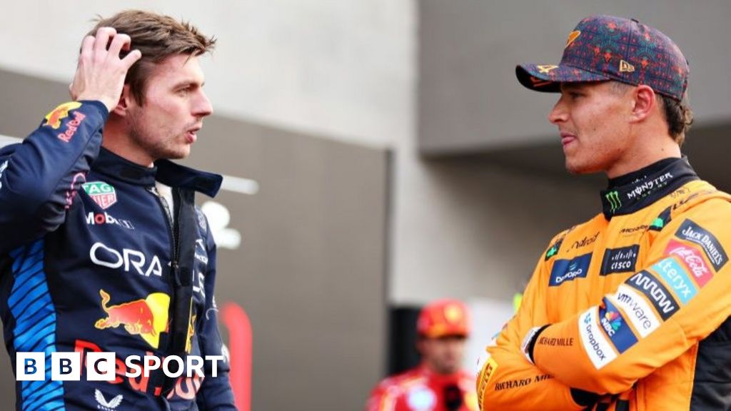 Max Verstappen and Lando Norris