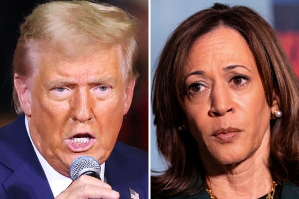 Donald Trump and Kamala Harris