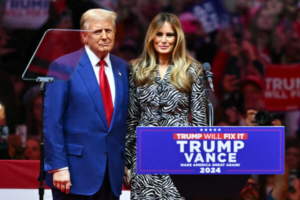 Donald Trump Announces New Policy as Melania Makes Rare Appearance at MSG Donald Trump Melania MSG Rally NYC
